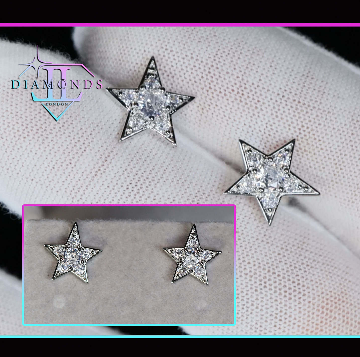 Diamond Star Ear Studs