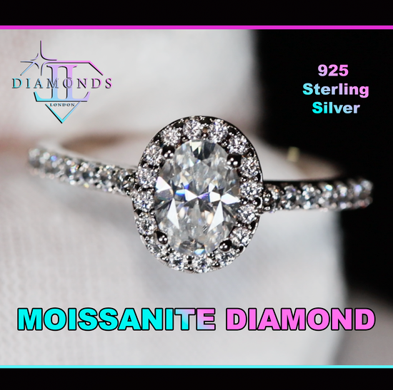 Oval Moissanite Ring