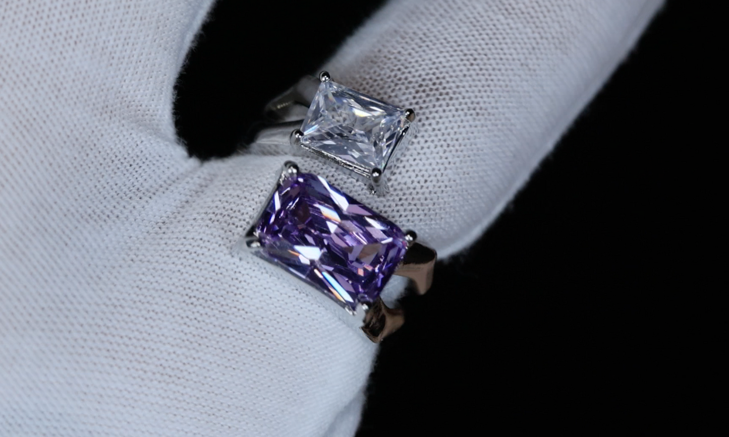 Purple Diamond Ring