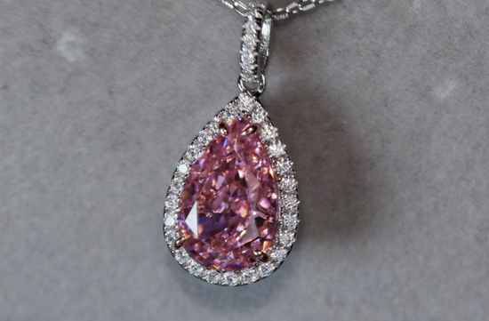 Pink Lab Diamond Pendant