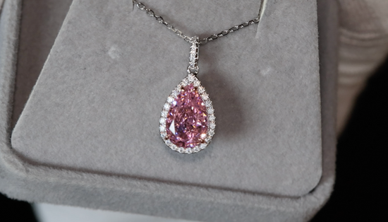 Pink Lab Grown Diamond Pendant