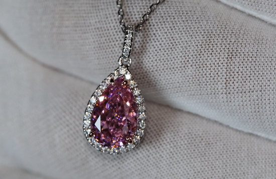 Pink Lab Grown Diamond Pendant