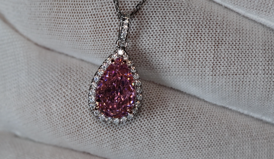 Pink Lab Grown Diamond Pendant