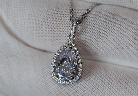 Pear Cut Diamond Pendant