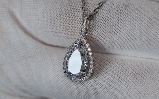 Pear Cut Diamond Pendant