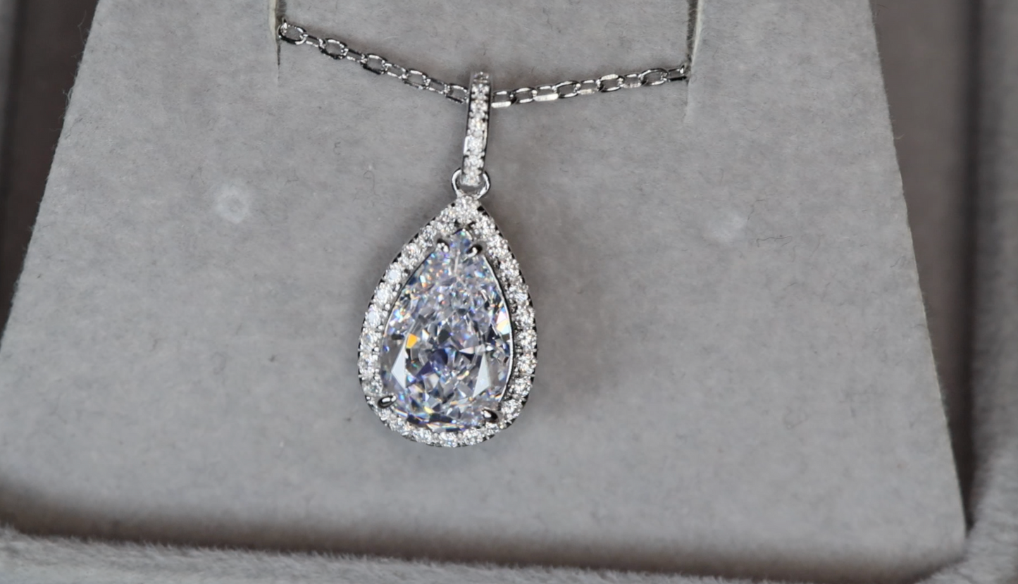 Womens Lab Diamond Pendant