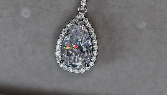 Womens Lab Diamond Pendant