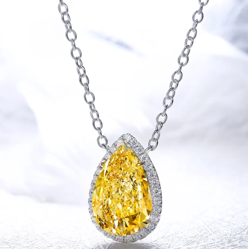 Womens Lab Diamond Pendant