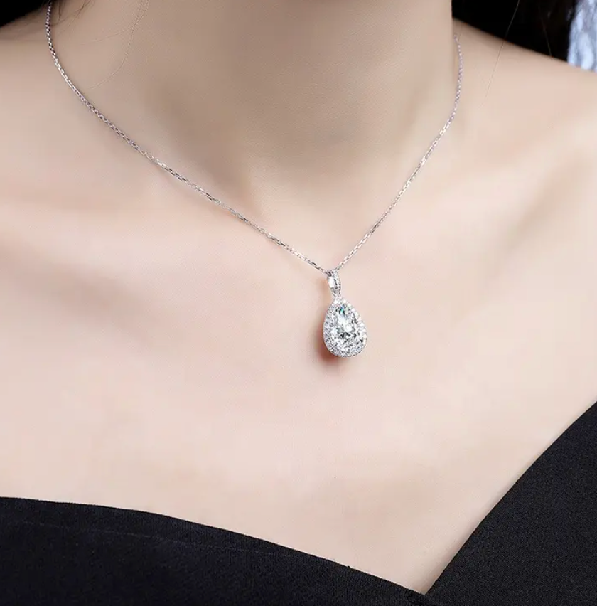 Womens Lab Diamond Pendant