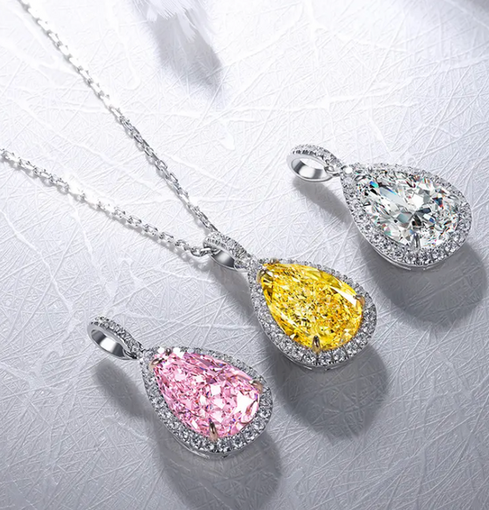 Womens Lab Diamond Pendant