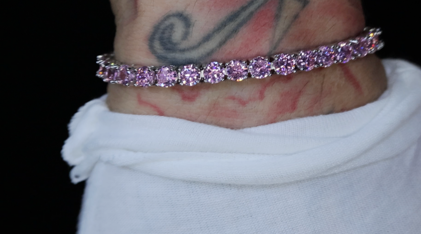 Pink Diamond Tennis Bracelet