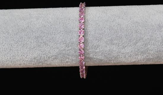 Pink Diamond Tennis Bracelet