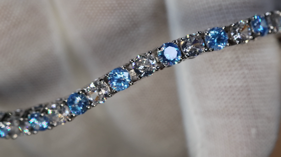 Tennis Bracelet | Blue Diamond Tennis Bracelet