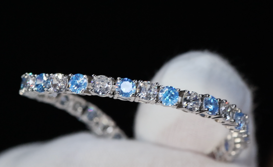 Tennis Bracelet | Blue Diamond Tennis Bracelet