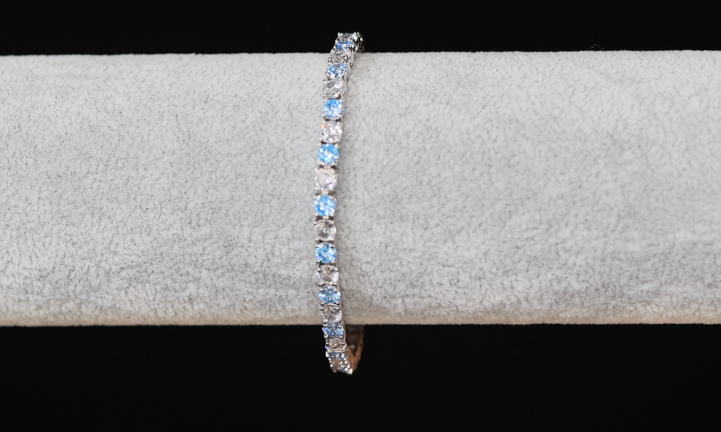 Tennis Bracelet | Blue Diamond Tennis Bracelet