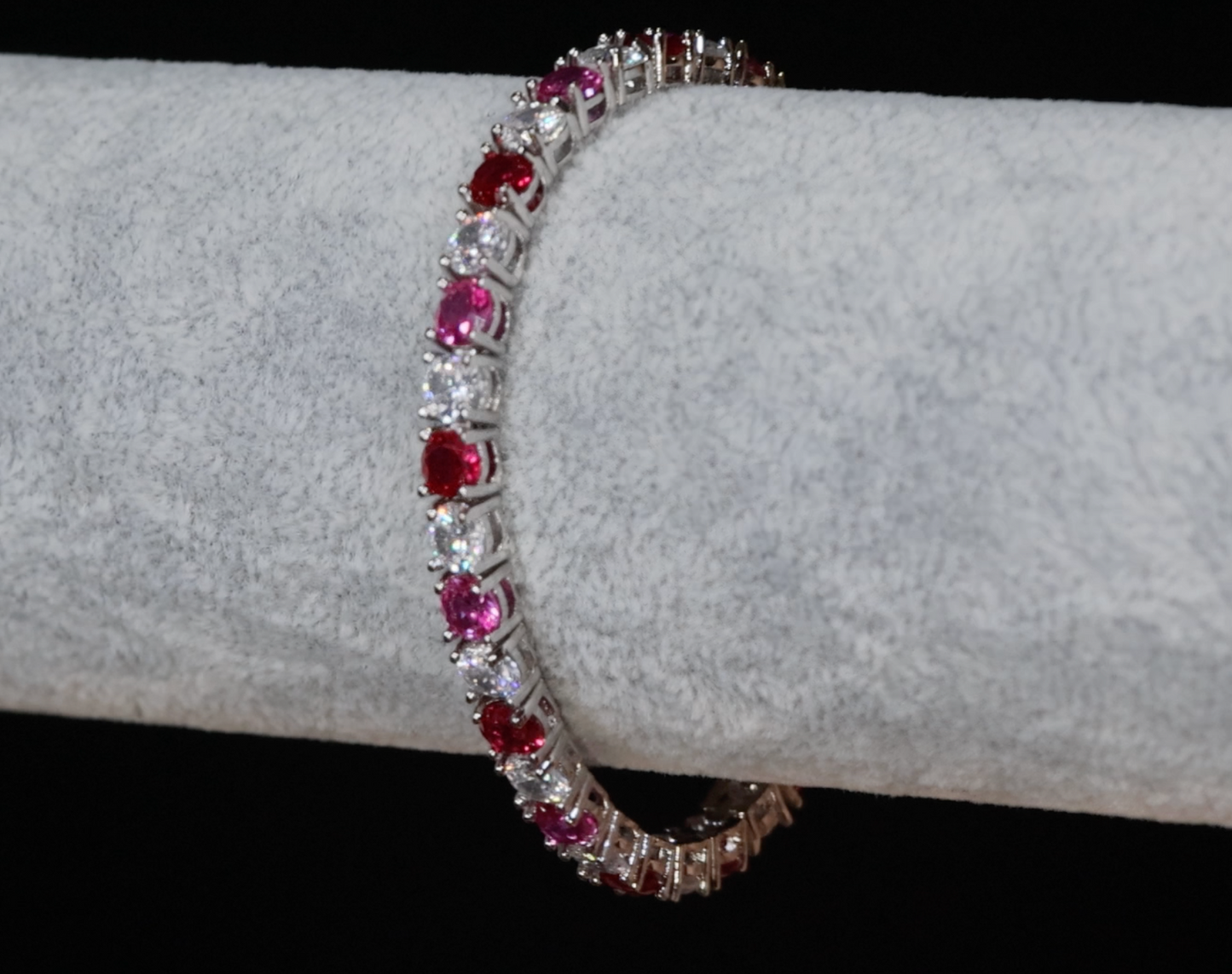 Pink Diamond Tennis Bracelet