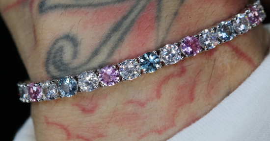 Pink Diamond Tennis Bracelet