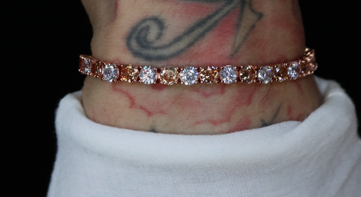 Champagne Diamond Tennis Bracelet