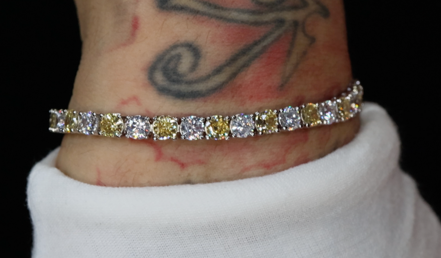 Yellow Diamond Tennis Bracelet