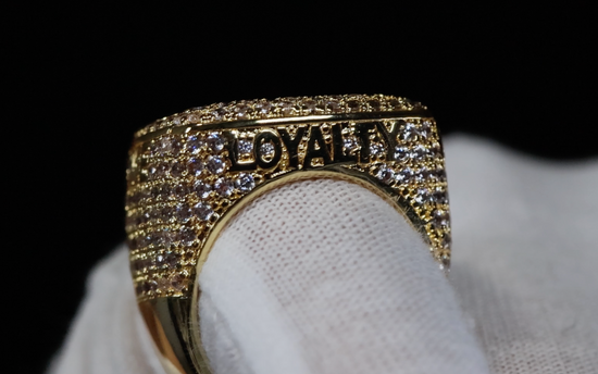 mens gold iced out ring