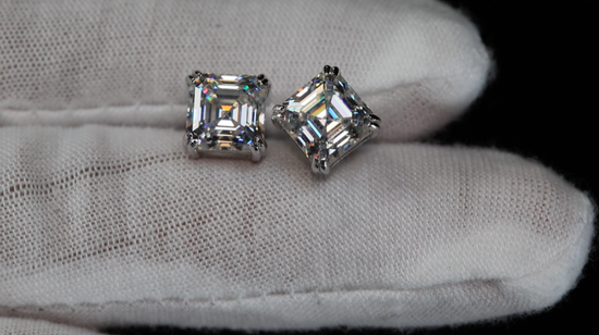 Moissanite Diamond Ear Studs