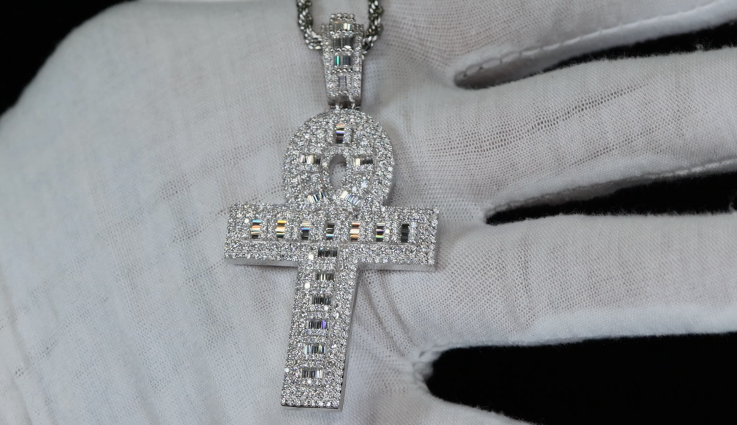 Big Diamond Ankh Pendant