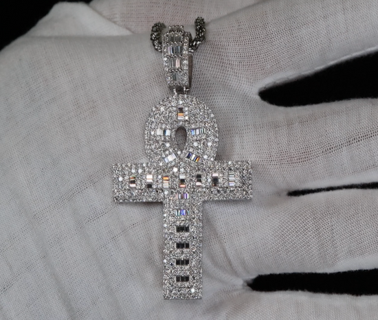 Iced Out Ankh Pendant