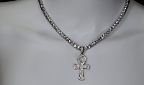 Big Diamond Ankh Pendant