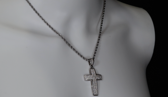 Big Hip Hop Cross Pendant