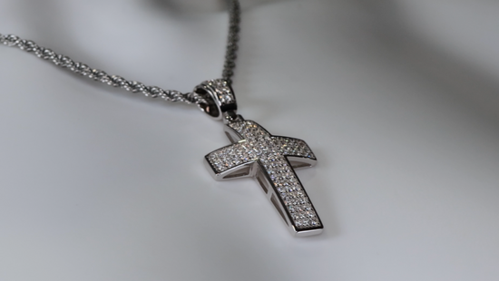 Moissanite Iced Out Cross