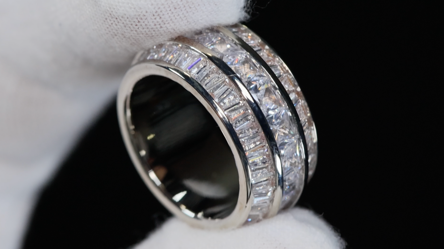 Mens Baguette Diamond Eternity Ring