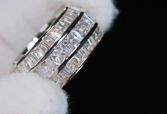 Mens Baguette Diamond Ring | Mens Diamond Eternity Ring