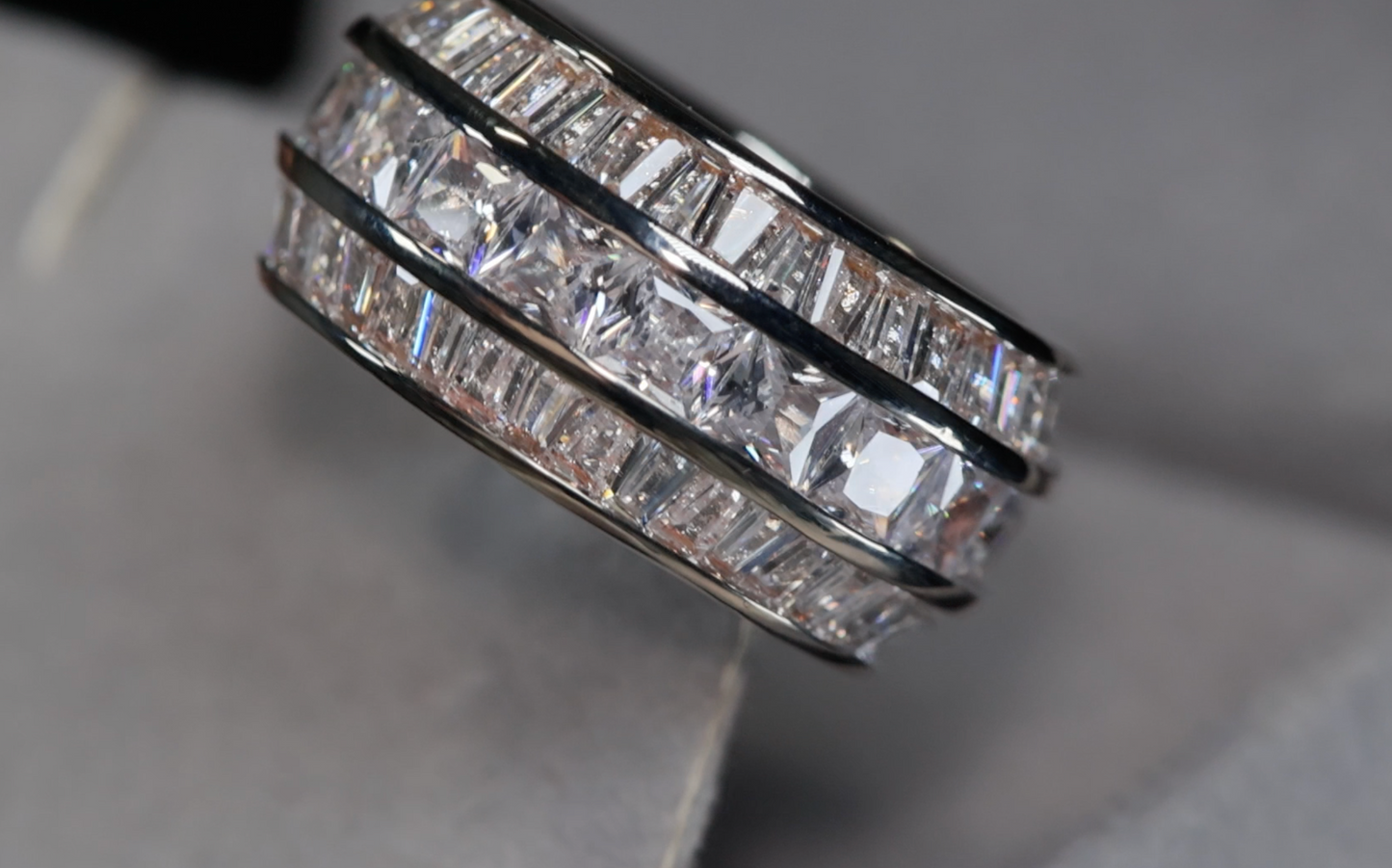 Mens Lab Diamond Eternity Ring