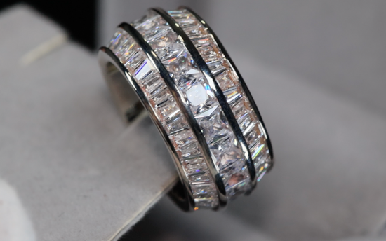 Mens Lab Diamond Wedding Ring