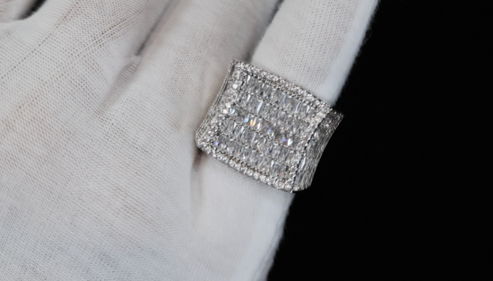 Mens Baguette Diamond Ring