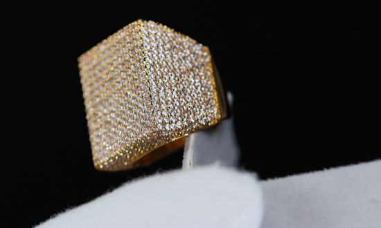 Big Gold Diamond Ring