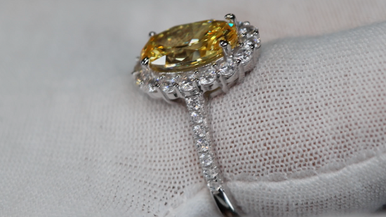 Womens Yellow Diamond Ring