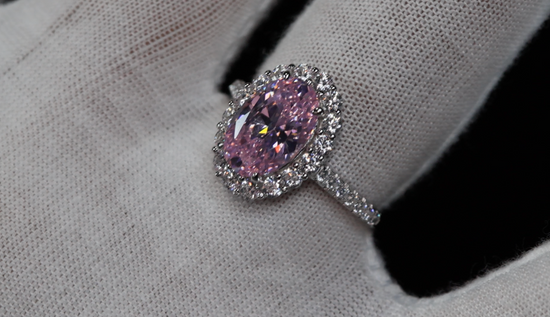 Pink Lab Grown Diamond Ring