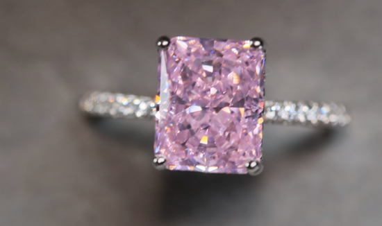 Pink Diamond Ring