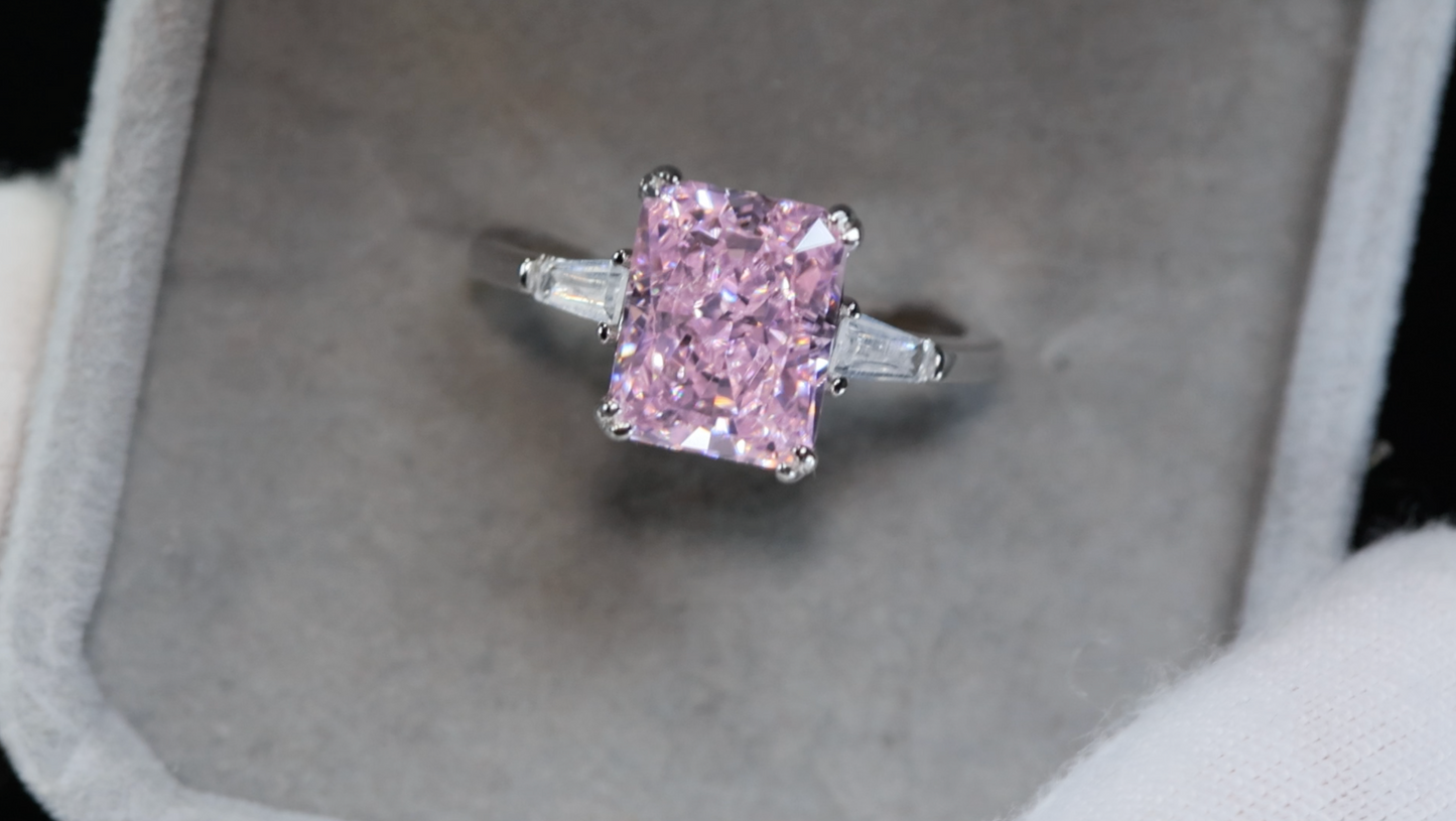 Pink Lab Grown Diamond Ring