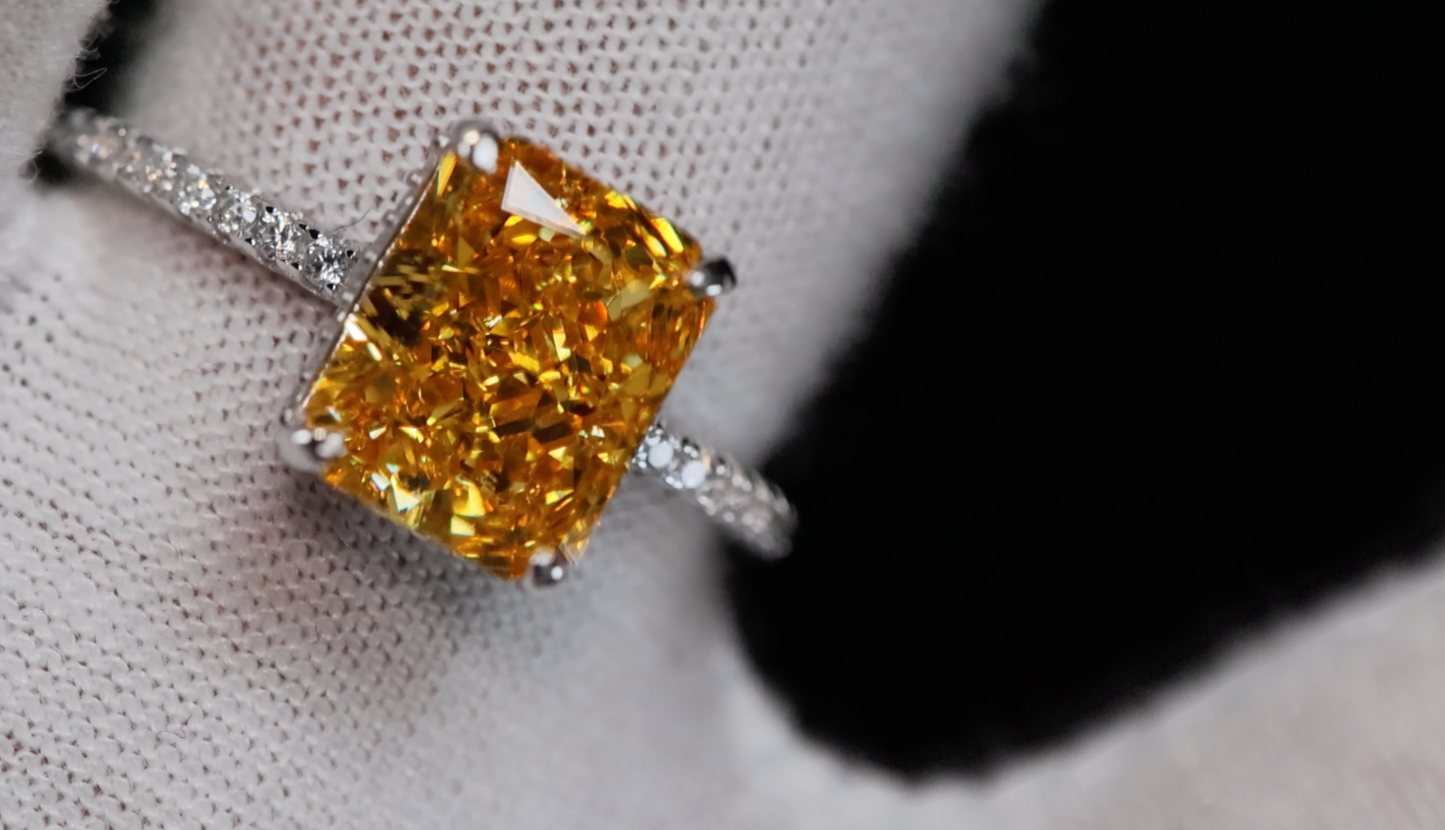 Yellow Lab Grown Diamond Ring