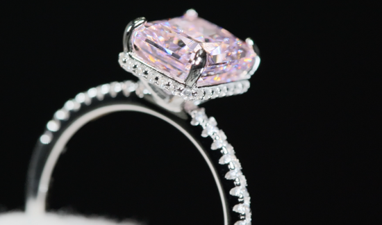 Womens Pink Diamond Ring