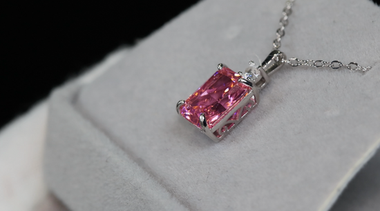 Pink diamond pendant