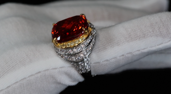 Red diamond ring