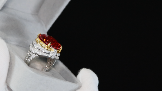 Red diamond ring