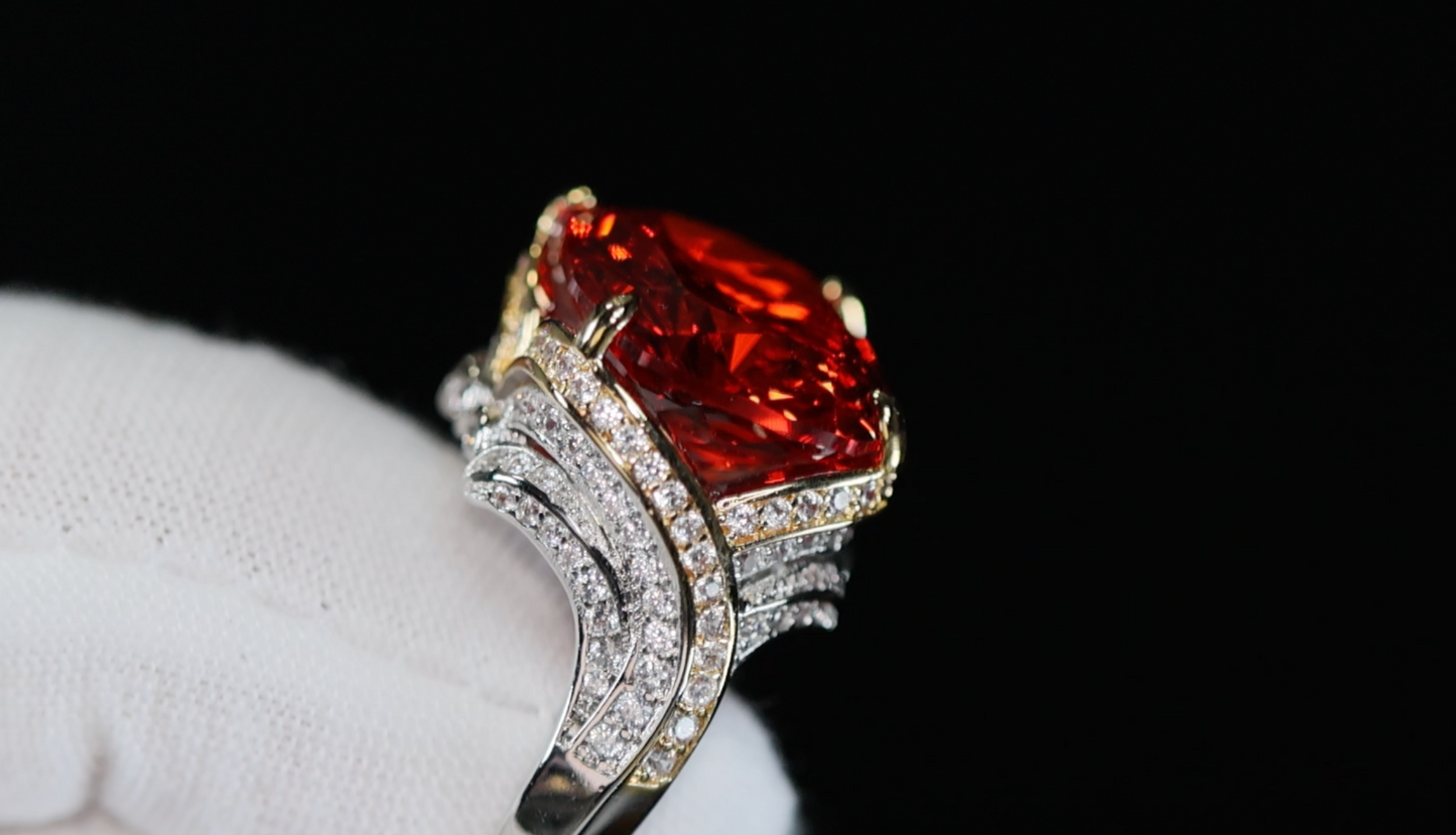 Big Red Diamond Ring