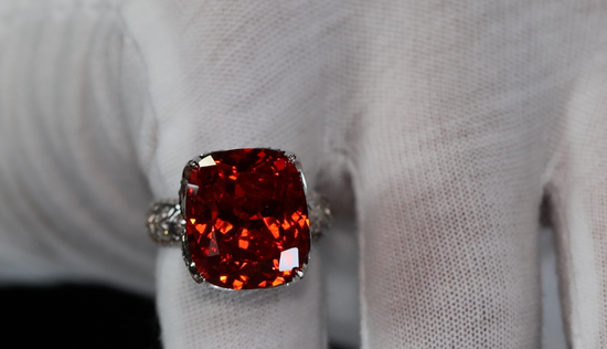 Womens Red diamond ring