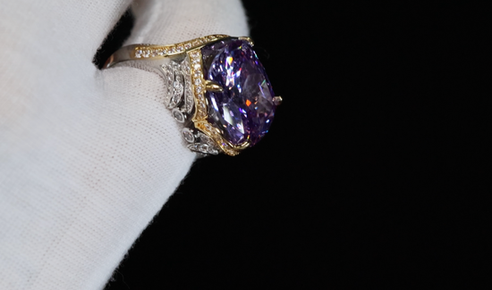 Purple Lab Diamond Ring