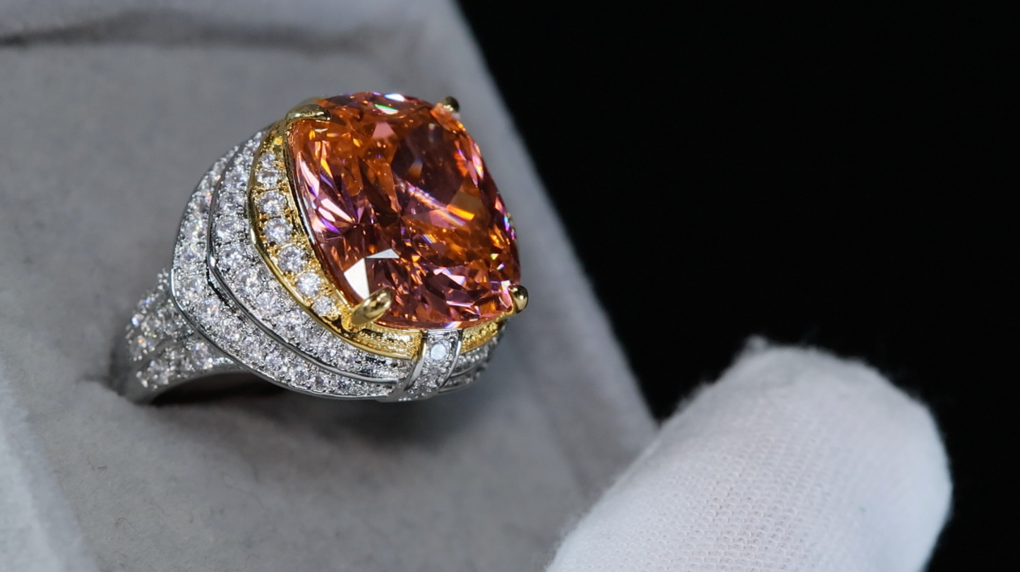 Mens Morganite Ring