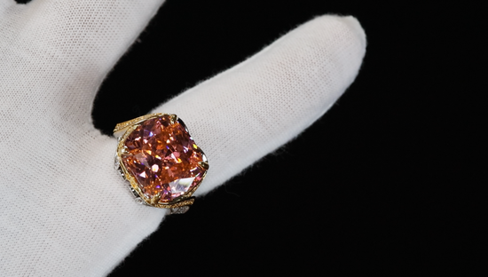 Womens Pink Diamond Ring